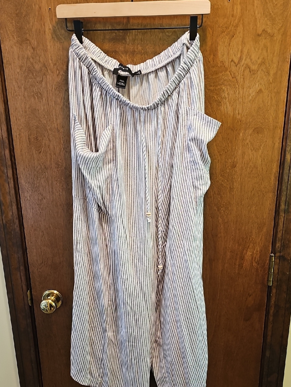 torrid Blue and White Striped Wide-Leg Pants